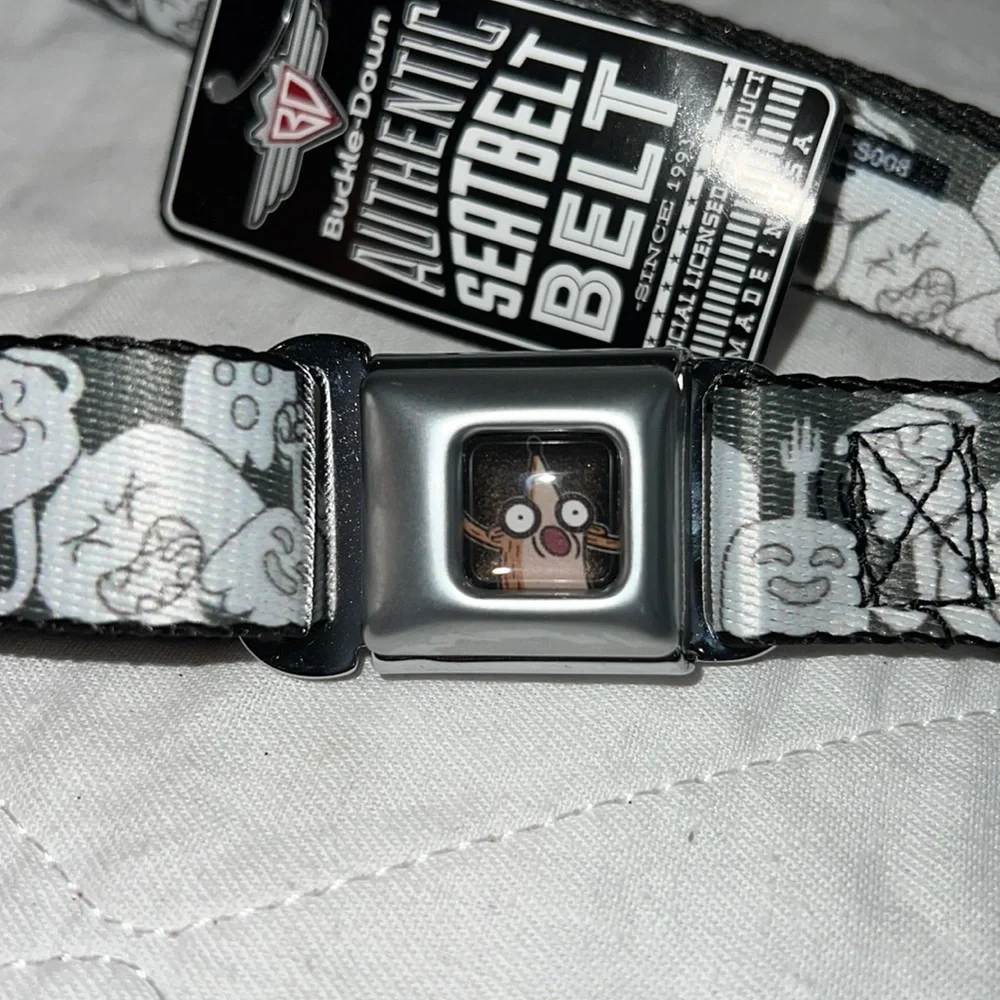 Buckle Down Kids High Five Ghost Stacked Seatbelt Belt NWT